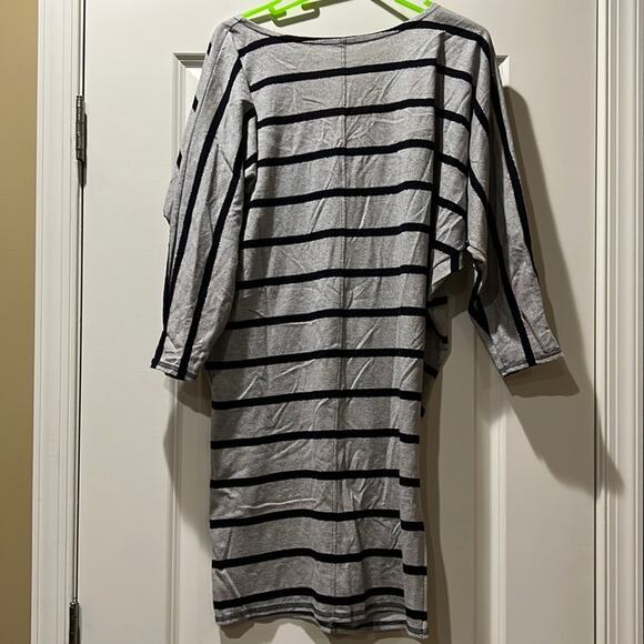 Vintage 80s jag club cheering party striped dress size Small - Picture 1 of 5